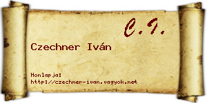 Czechner Iván névjegykártya